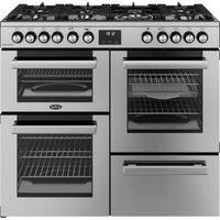 Belling 444411800 100cm Wide Cookcentre Dual Fuel Range Cooker in Stai