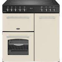 Belling 444411818 90cm Wide Farmhouse Ceramic Range Cooker in Cream