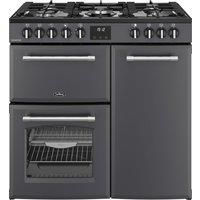 Belling 444411819 90cm Wide Farmhouse Dual Fuel Range Cooker in Anthra