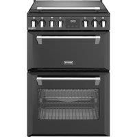 Stoves 444411847 60cm Wide Richmond Deluxe Double Oven Cooker in Black