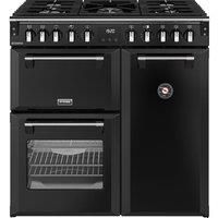 Stoves 444411850 90cm Wide Richmond Dual Fuel Range Cooker in Black