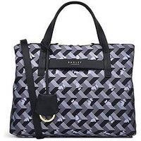 Radley Finsbury Park - Geo Dog Medium Ziptop Multiway - Dark Grey