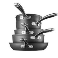 Lakeland Hard Anodised 5-Piece Pan Set