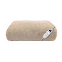 lakeland Velvety Taupe Heated Throw