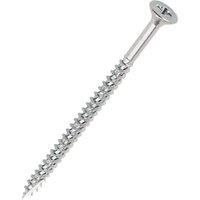 Turbo Silver Zinc-Plated Carbon Steel Screw (Dia)5mm (L)90mm, Pack Of 100