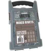 Easyfix BZP Mixed Rivets Pack 900 Pcs (3092K)