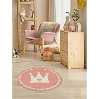 Everyday Small Crown Circle Rug - 67Cm