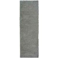 Modern Style Rugs Venus Shaggy Silver Stain-Resistant Indoor Rug. Soft Textured Rug Suitable for Livingroom, Bedroom, Hallway and Lounge Area Rug - 67x200 cm