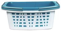 Beldray® LA030450TQ Plastic Laundry Baskets with Handles | 2 Pack | Lattice/Tub