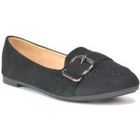 Women'S Metal Slip On Flat Pumps - Black