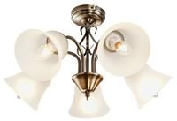 Argos Home Elisa 5 Light Ceiling Fitting  Antique Brass