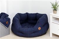 Petface Midnight Tweed Oval Dog Bed Medium