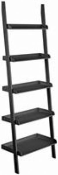 Habitat Jessie 5 Shelf Wide Leaning Bookcase - Black