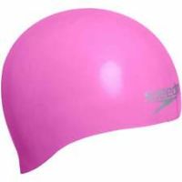 Speedo Adult Moulded Silicone Swimming Cap Black Royal White Pink Red Gold Green