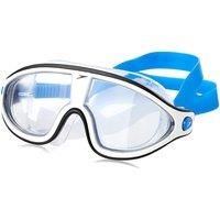 Speedo Unisex's Biofuse Rift Mask Goggles, Bondi Blue/White/Clear, One Size