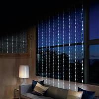 240 LED Waterfall Curtain Lights  White.