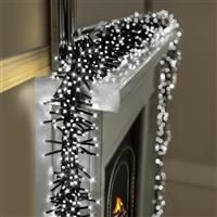 480, 720, 960, 2000 LED Premier Cluster Garland Christmas Tree Lights with Timer