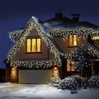 Premier Outdoor LED Multi Function Icicle Christmas Lights with TIMER