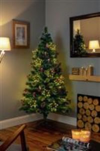 Premier Decorations 4ft LED Snow Tipped Christmas Tree - Green