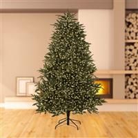 Premier Decorations 500 Supabright Christmas TREEBRIGHT Festive Lights, Warm White LEDs with Green Cable, 12.5m