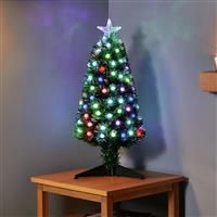 Premier Decorations 3ft Pre-Lit Christmas Tree - Green