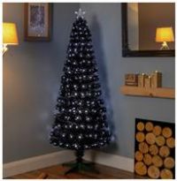 Premier Decorations 6ft Fibre Optic Slim Christmas Tree