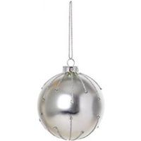 Premier Decorations 80mm Christmas Tree Ball - Silver