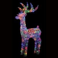 Premier Christmas 160 LED Indoor Outdoor Soft Acrylic Reindeer 1.15m - MULTI