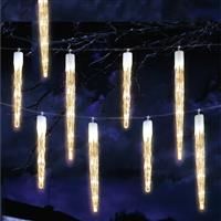 Premier 72 LED 6.9m 24 Indoor Outdoor Icicle Shape Christmas Chaser Lights in Warm White