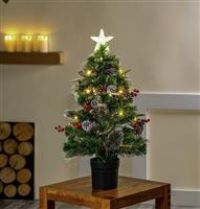 Premier Decorations 2ft Fibre Optic Christmas Tree