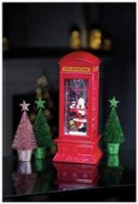 Premier Decorations Red Telephone Box Christmas Decoration