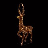 Premier Decorations Pre lit Christmas TipToe Stag Decoration