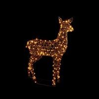 Premier Christmas LED Indoor Outdoor Rattan Reindeer Stag 1.25m WHITE/WARM WHITE