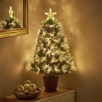 Premier Decorations 2ft Fibre Optic Small Christmas Tree