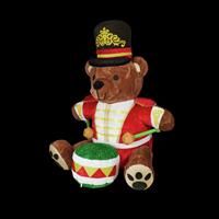 Premier Decorations Christmas Plush Teddy Drummer Decoration