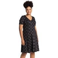 Curve Glitter Print Fit & Flare Dress