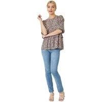 Ditsy Floral Frill Detail Top - Ladies Dusk Fashion Women