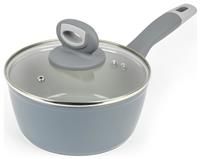 Salter Healthy Cook 18cm Aluminum Sauce Pan - Grey