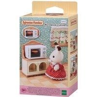 Sylvanian Families Microwave Cabinet,Red,Small