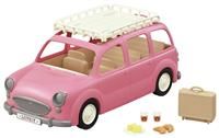 Sylvanian Families Picnic Van 6 Seater Pink with Roof Rack and Accessories 3+yrs