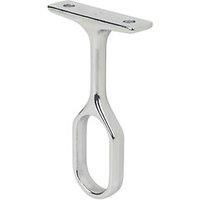 Smith & Locke Oval Rail Centre Bracket Polished Chrome 30mm (2722V)