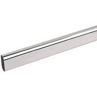 Smith & Locke Oval Wardrobe Rail Polished Chrome 1219 x 30mm (2048V)