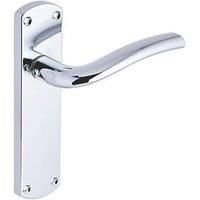 Smith & Locke Corfe Fire Rated Latch Lever Door Handles Pair Polished Chrome (588HY)