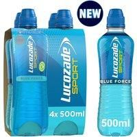 Lucozade Sport Drink Blue Force 4x500ml