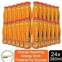 Lucozade Energy Orange Sparkling Drink Powered By Glucose, 24x380ml