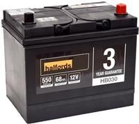 Halfords Hb030 Lead Acid 12V Car Battery 3 Year Guarantee