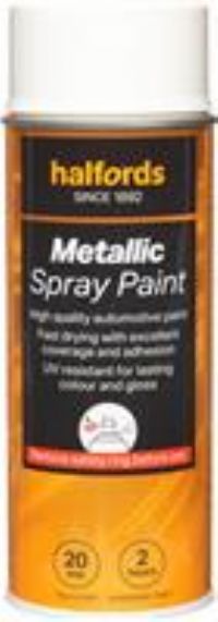 Halfords S0-050 White Gloss Car Spray Paint - 400Ml