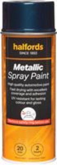 Halfords M3-340 Blue Metallic Car Spray Paint - 400Ml