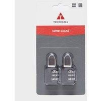 Technicals Set of 2 Combination Locks, Black