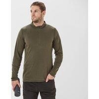 Peter Storm Men's Long Sleeve Thermal Zip Baselayer, Khaki/KHK